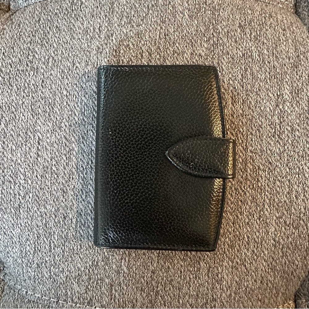 Coach VTG Black Textured Wallet